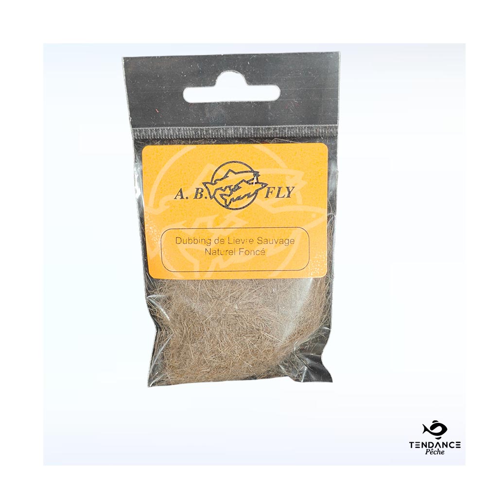 Dubbing De Lièvre Sauvage - Naturel Foncé - Ab Fly