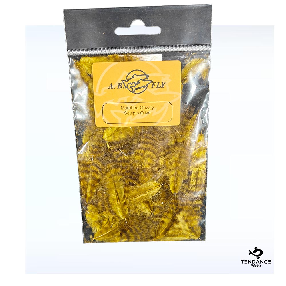 Marabou Grizzly - Sculpin Olive - AB Fly
