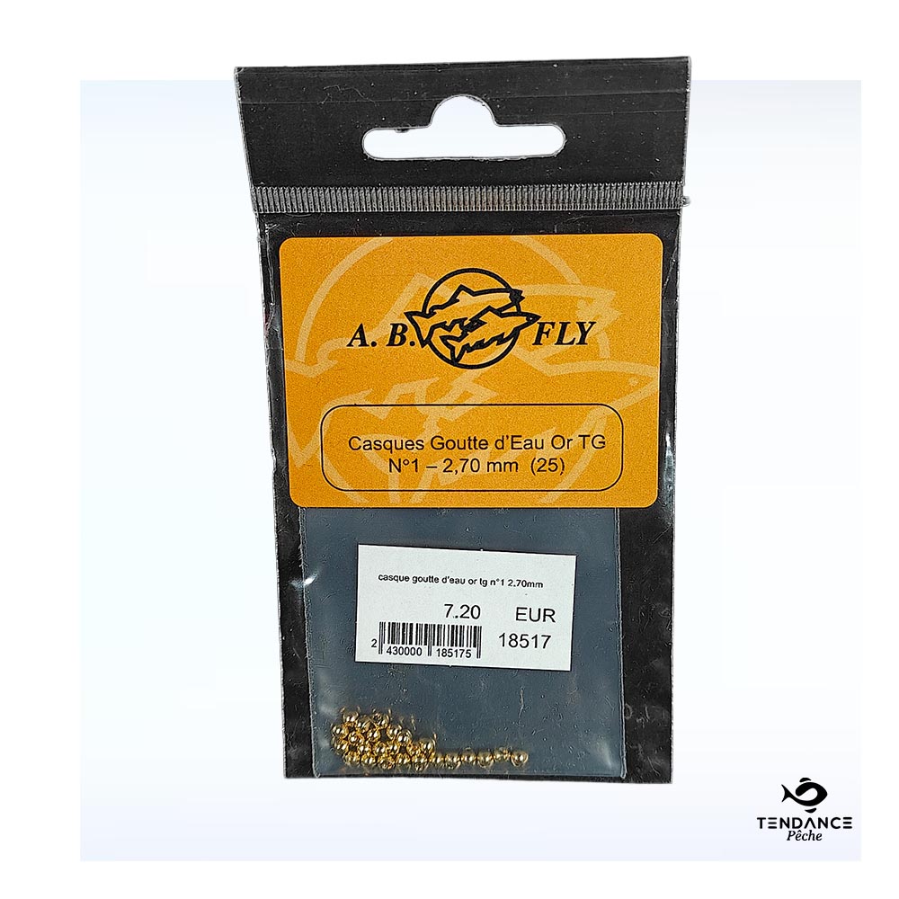 Casque Goutte d'Eau - Or TG N°1 2.70mm - AB Fly