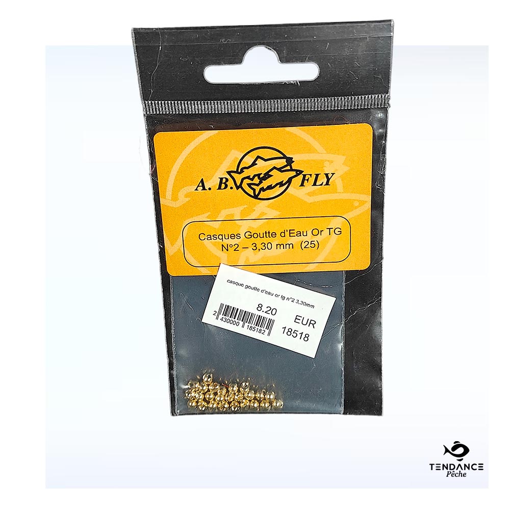 Casque Goutte D'eau - Or Tg N°2 3.30Mm - Ab Fly