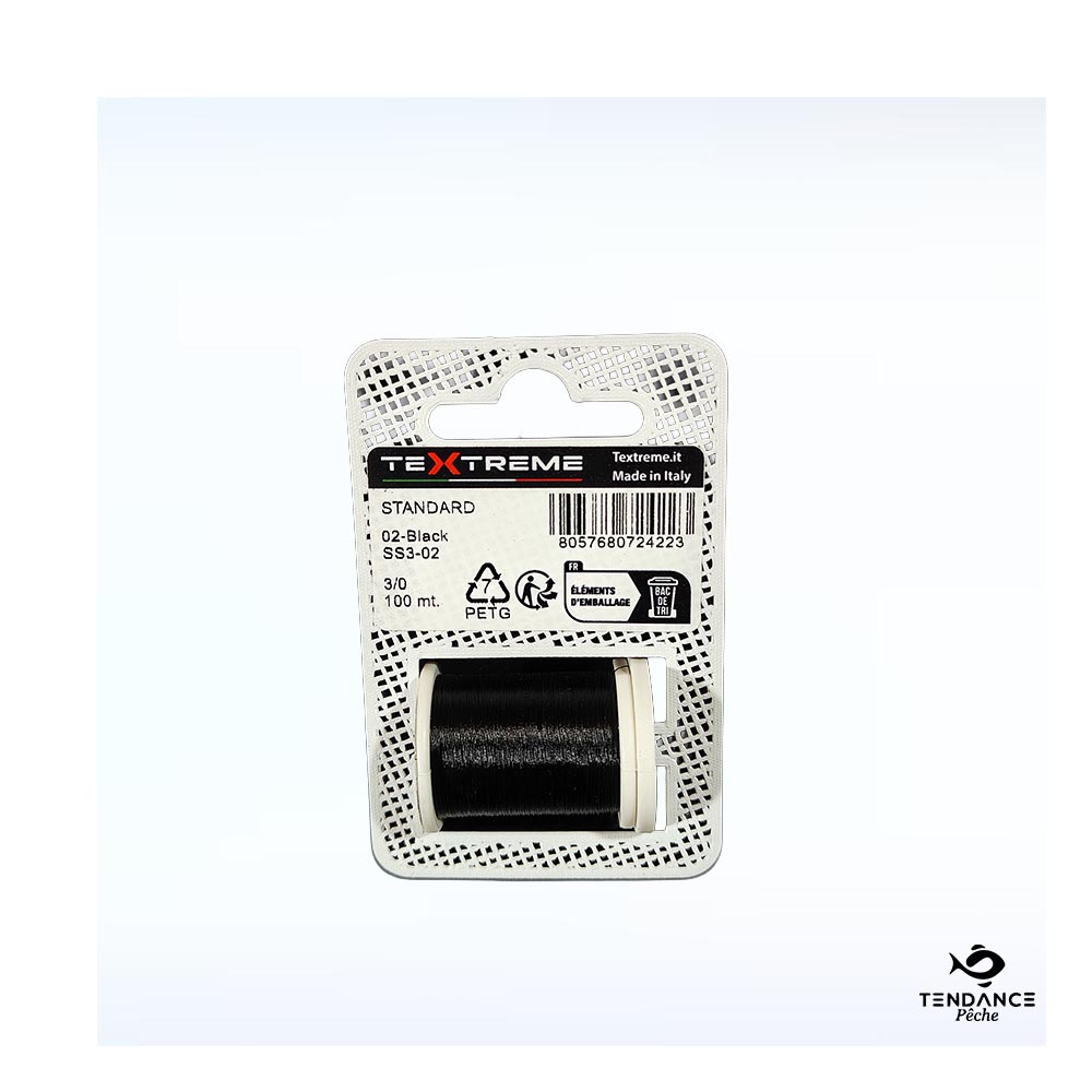 Fil De Montage Textreme 3/0 – Black (Noir) - Textreme