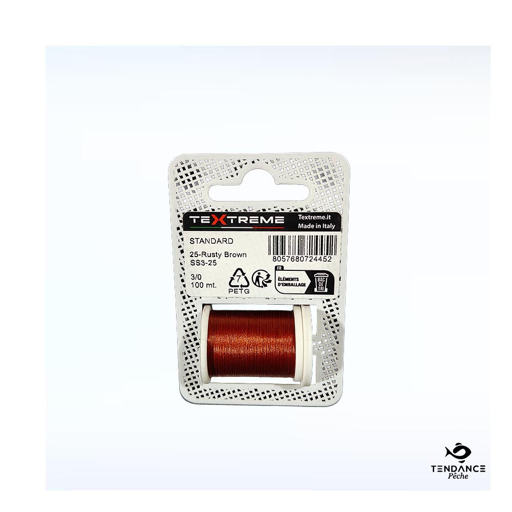 Fil De Montage Textreme 3/0 – Rusty Brown (Marron Rouille) - Textreme
