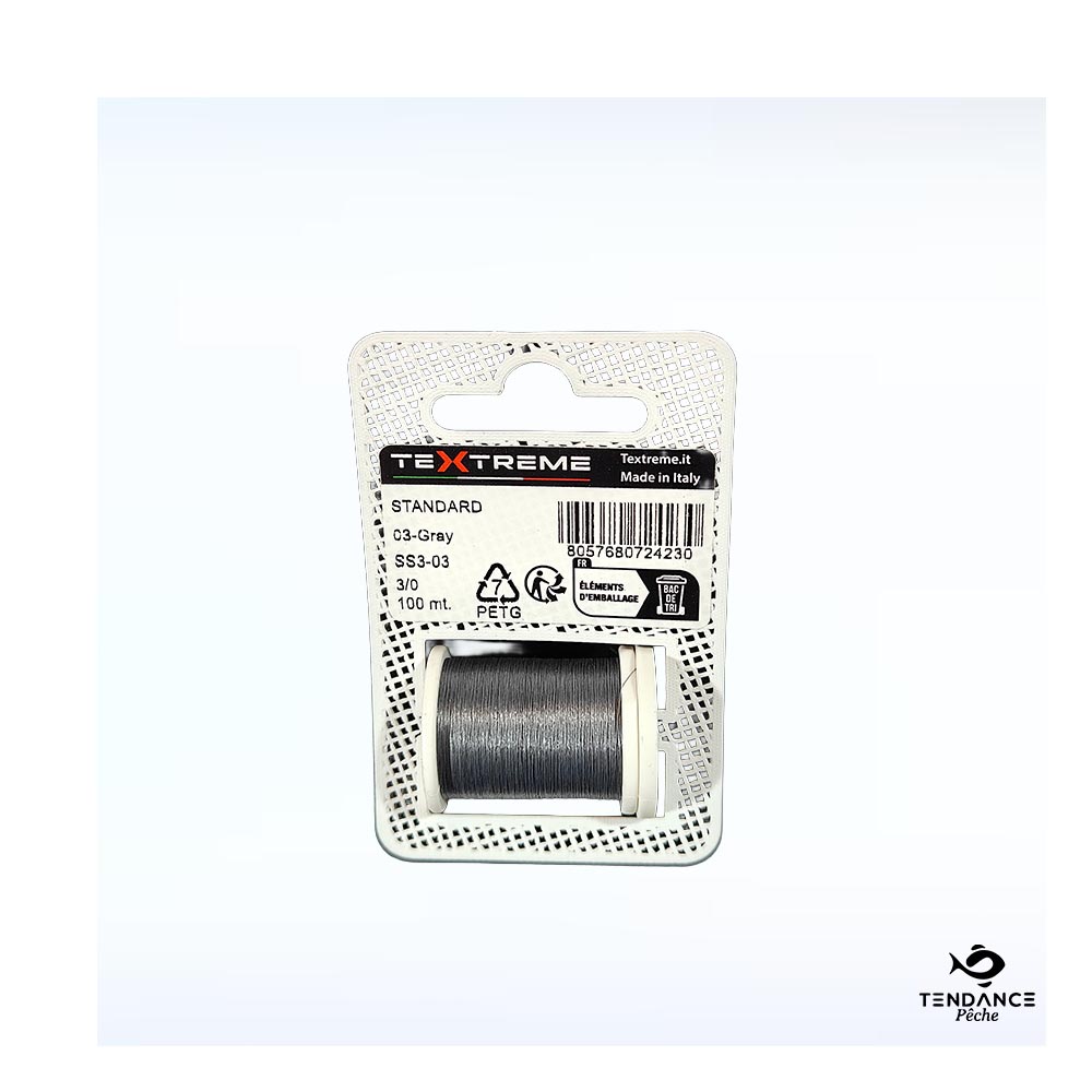 Fil de Montage Textreme 3/0 – Gray (Gris) - Textreme