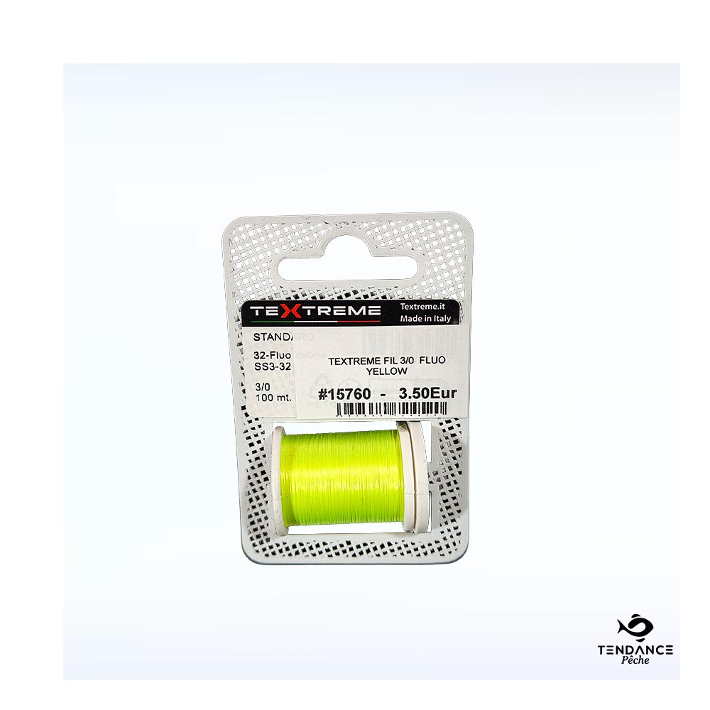 Fil De Montage Textreme 3/0 – Fluo Yellow (Jaune Fluorescent) - Textreme