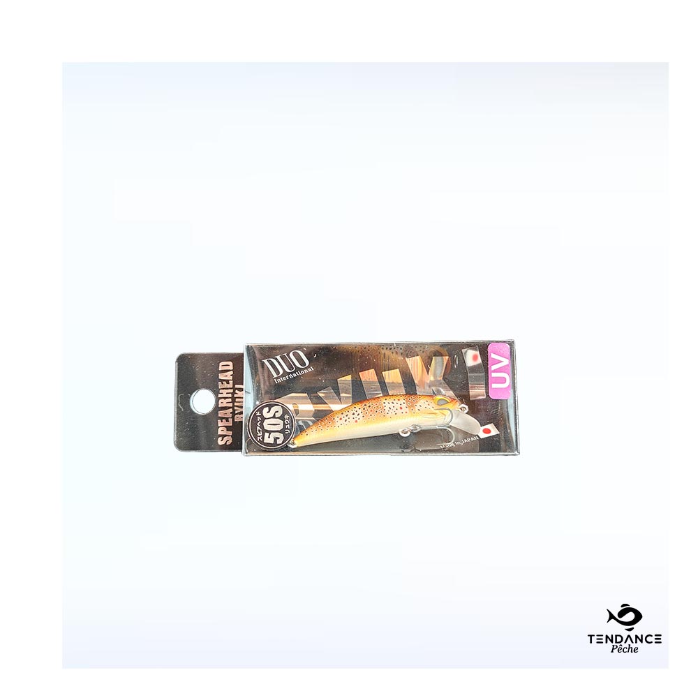 Poisson Nageur Spearhead Ryuki 50S – 5.0Cm / 4.5G / Coloris Mat Zebra Trout Uv - Duo