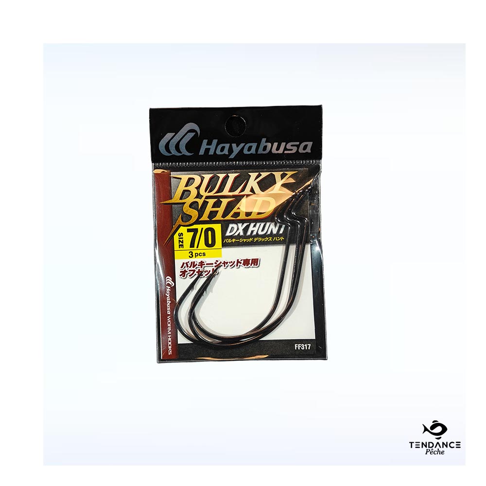 Hameçons Bulky Shad 7/0 (Pack de 3) - Hayabusa