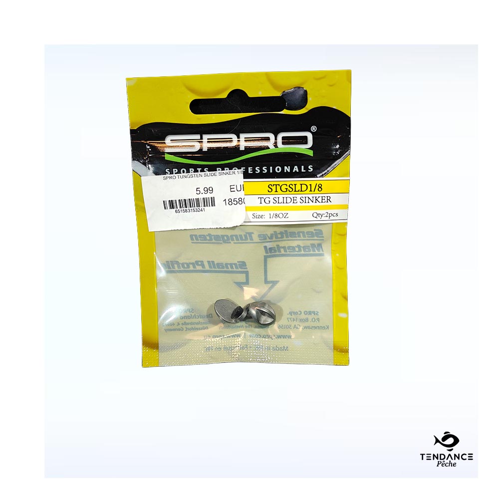 Plomb Profilé Tungstène Slide Sinker – 1/8oz (3.5g) - Spro 