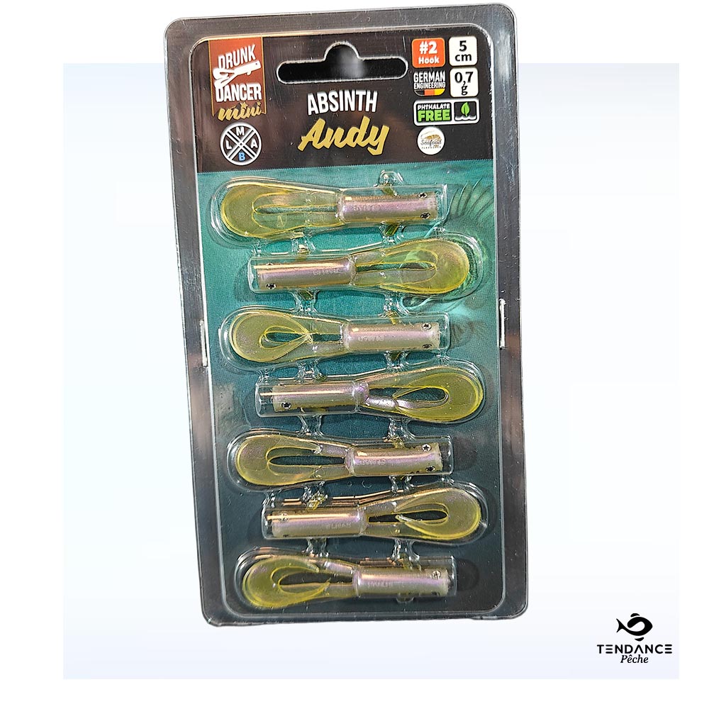 Leurre Souple Drunk Dancer 5Cm – Absinthe Andy - Lmab