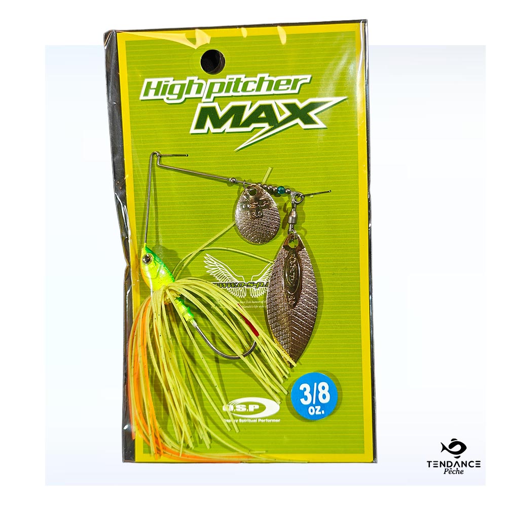 Spinnerbait O.S.P 3/8 oz TW – Impact Lime Chart - High Pitcher