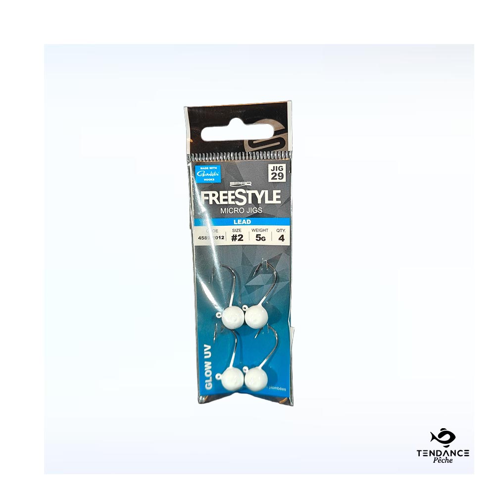Micro Jighead – Glow White / 5g / Hameçon N°2 - Tendance Nautic