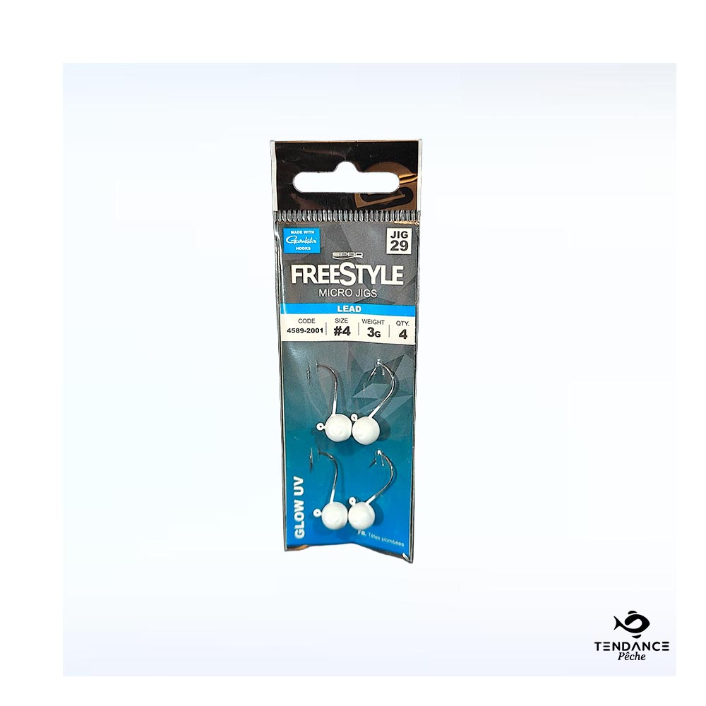 Micro Jighead – Glow White / 3g / Hameçon N°4 - Tendance Nautic
