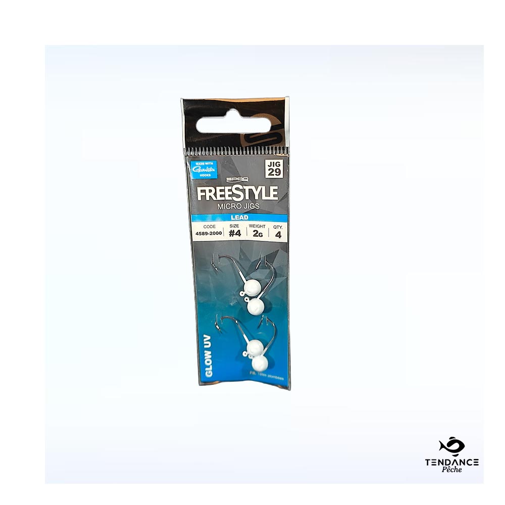 Micro Jighead – Glow White / 2g / Hameçon N°4 - Tendance Nautic
