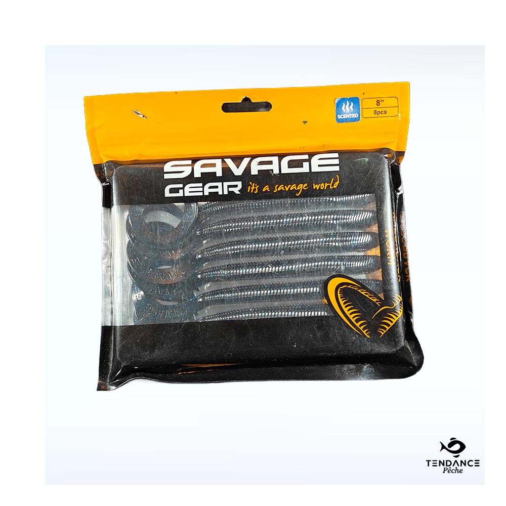 Razorback Worm 20cm - Black and Blue - Savage Gear