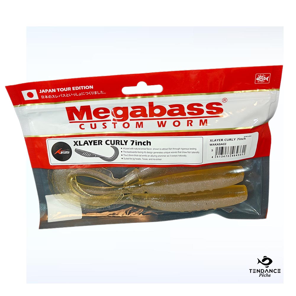 X-Layer Curly 7" - WAKASAGI - MEGABASS