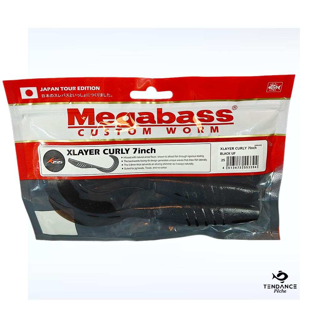 X-Layer Curly 7" - Black Uf - Megabass