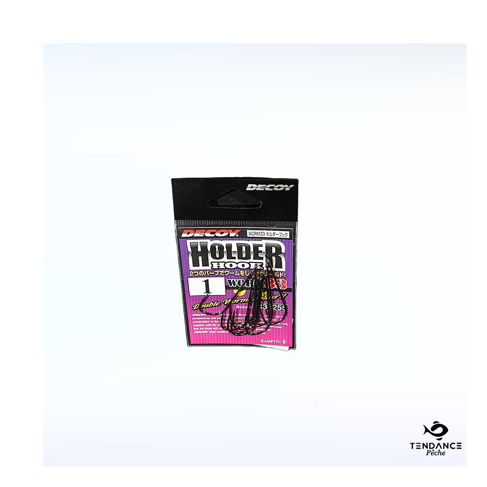 Worm 33 Holder Hook - H n°1 (9pcs/pack) - DECOY