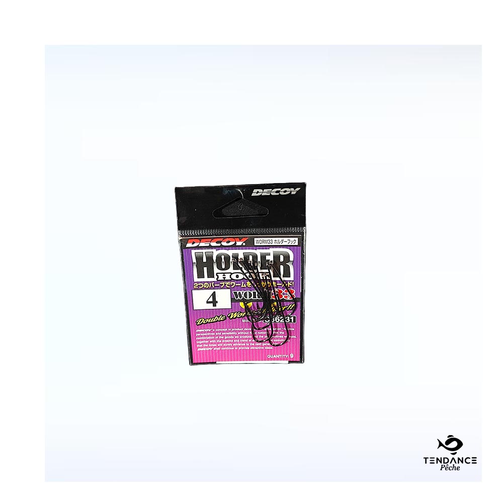 Worm 33 Holder Hook - H N°4 (9Pcs/Pack) - Decoy