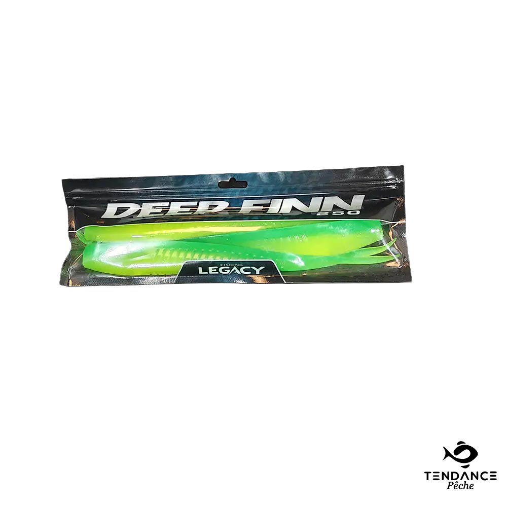 Leurre Souple A-Deep Finn 25Cm - Coloris 003 Psychedelic Chartreuse - Fishing Legacy
