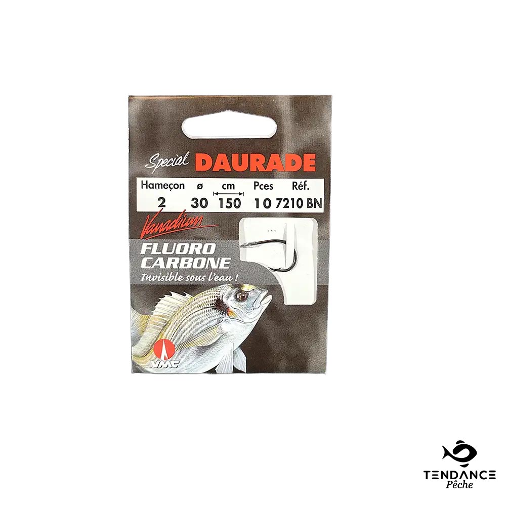 Hameçon Monté Spécial Daurade Fluoro 7210Bn - Taille 2 Sur 30/100 - Vmc