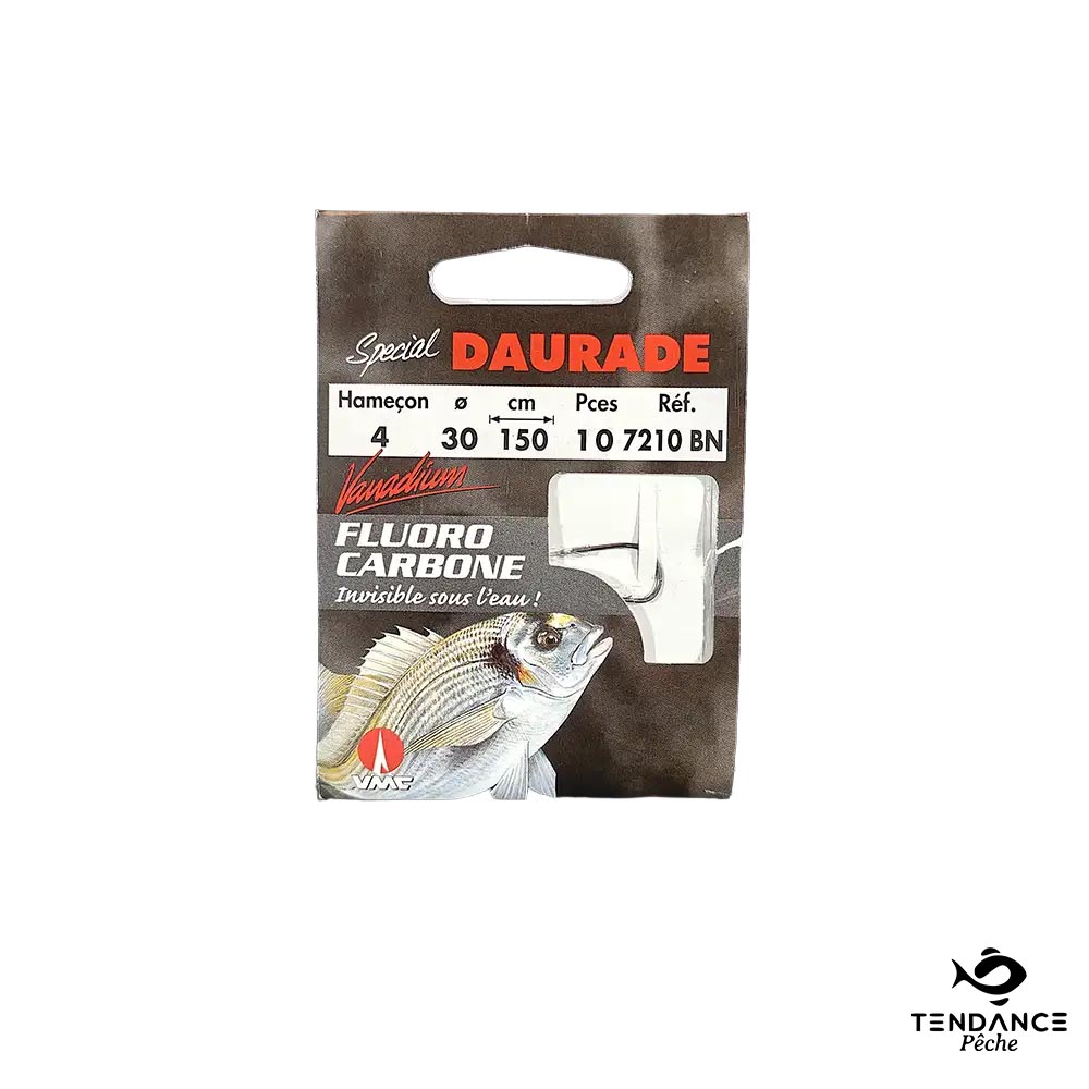 Hameçon Monté Spécial Daurade Fluoro 7210BN - Taille 4 sur 30/100 - VMC