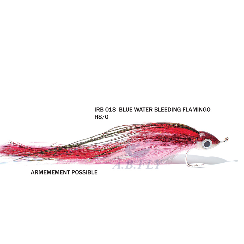 Bluewater Streamer H8/0 - BLEEDING FLAMINGO - RAINY'S
