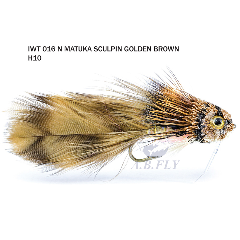 Whitlock's Matuka Sculpin H10 - GOLDEN BROWN (Marron Doré) - RAINY'S