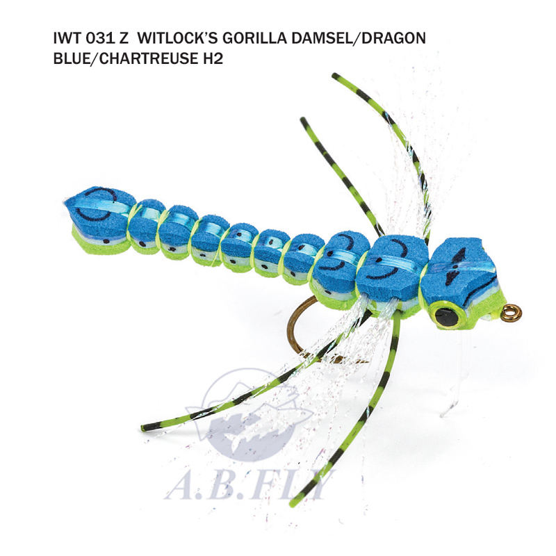 Whitlock's Gorilla Damsel/Dragon H2 - BLUE/CHART (Bleu/Chartreuse) - RAINY'S