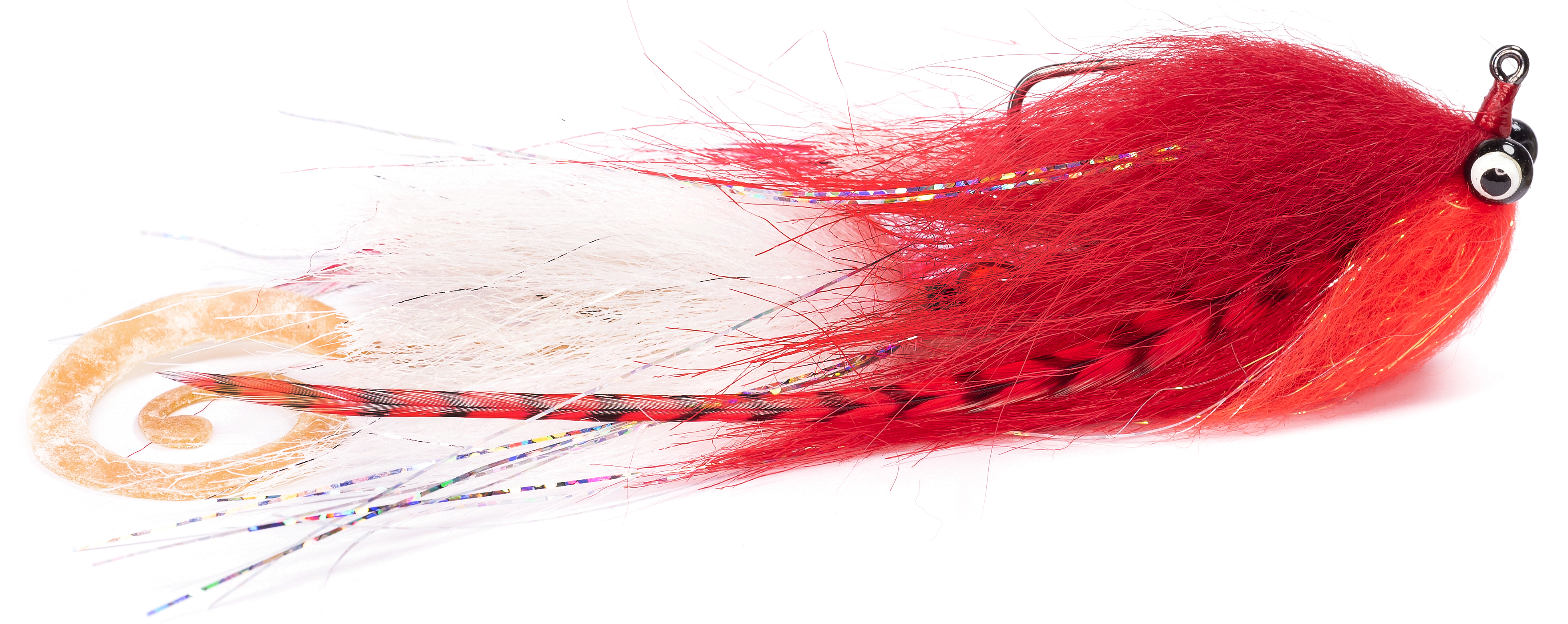 Devil's Tail Muskie H3/0 - RED/WHITE (Rouge/Blanc) - RAINY'S
